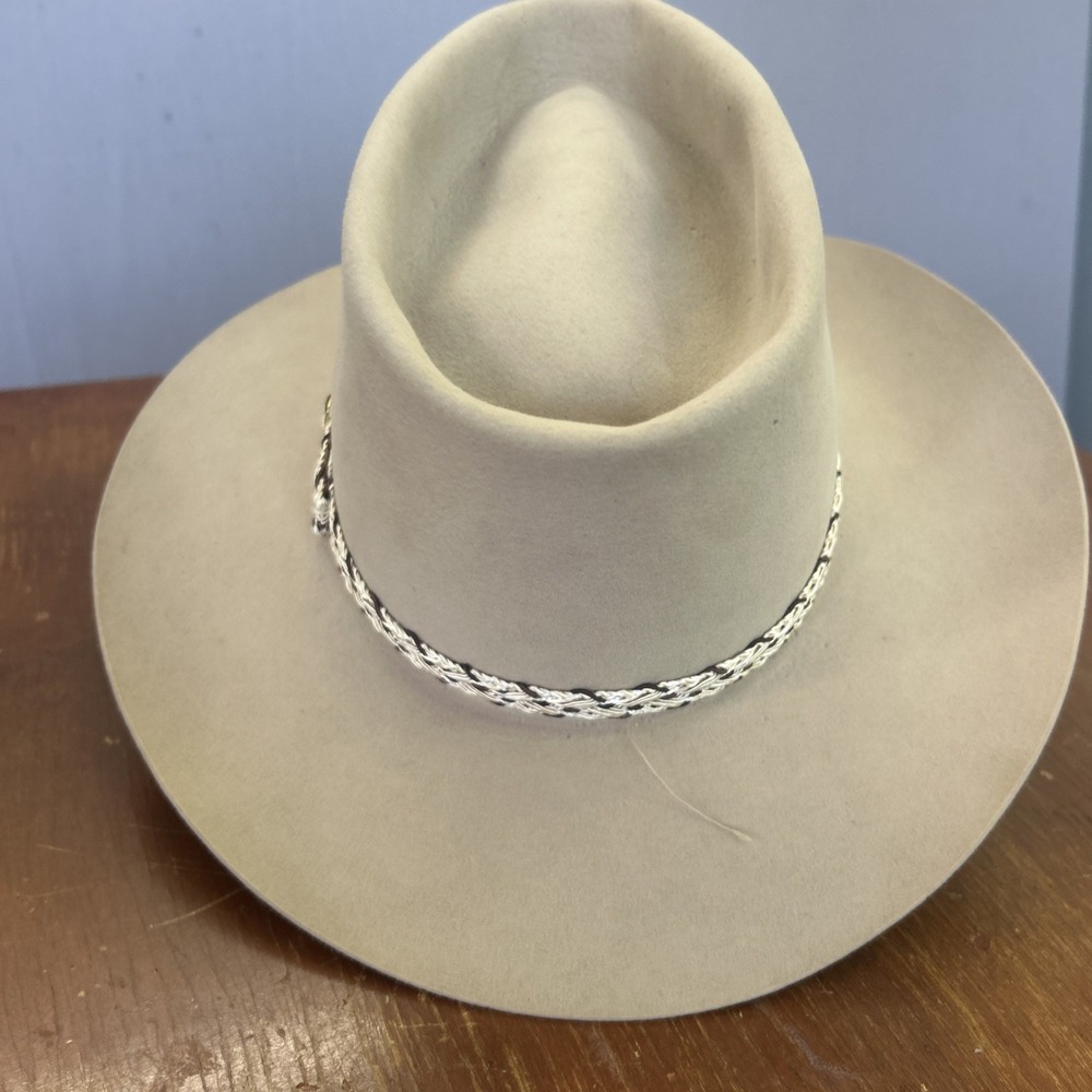 Vintage Stetson Silverbelly Cowboy Hat 3X Beaver 6 7/8 1950's-60's‎ Union Tag - Picture 4 of 13